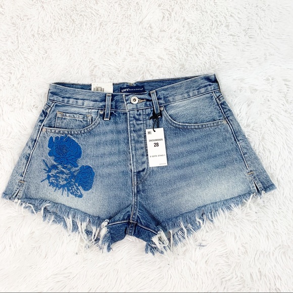 Levi's Pants - Levi’s Made and Crafted High rise cut off shorts